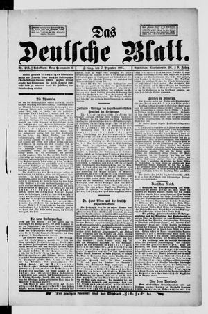 Das deutsche Blatt vom 07.12.1894