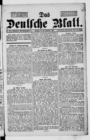 Das deutsche Blatt vom 28.12.1894