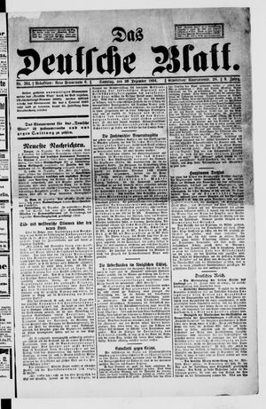 Das deutsche Blatt vom 30.12.1894