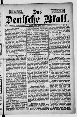 Das deutsche Blatt vom 09.01.1895