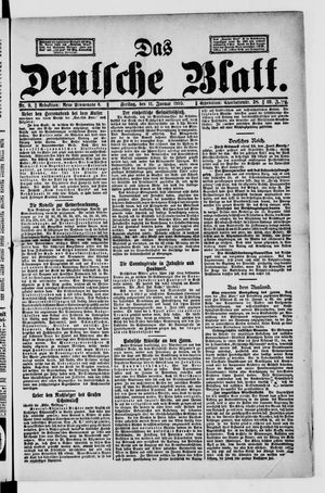 Das deutsche Blatt vom 11.01.1895