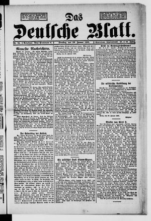 Das deutsche Blatt on Jan 29, 1895