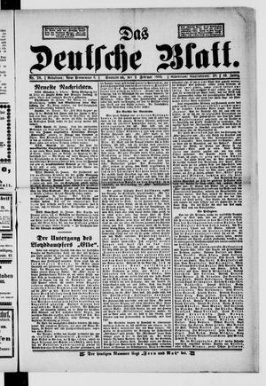 Das deutsche Blatt vom 02.02.1895