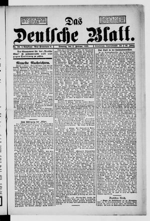 Das deutsche Blatt vom 03.02.1895