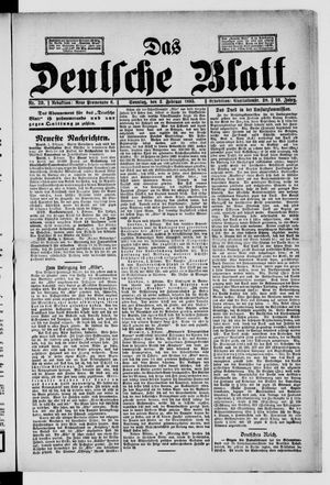 Das deutsche Blatt on Feb 3, 1895