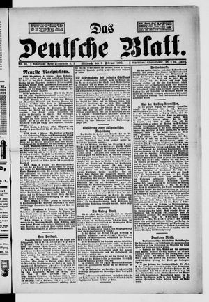 Das deutsche Blatt on Feb 6, 1895