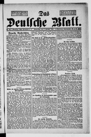 Das deutsche Blatt vom 07.02.1895