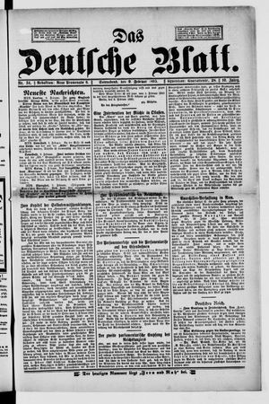 Das deutsche Blatt vom 09.02.1895