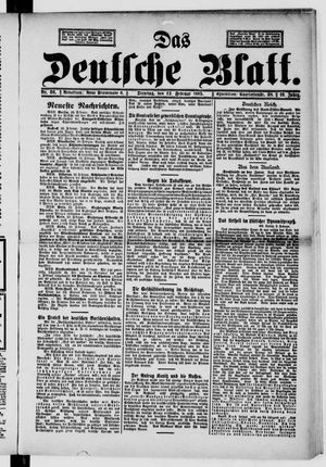 Das deutsche Blatt on Feb 12, 1895