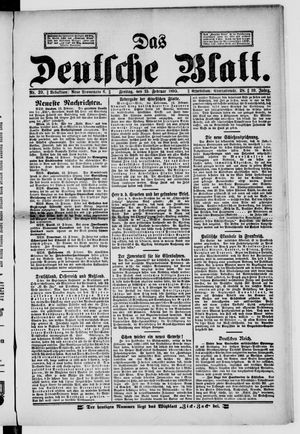 Das deutsche Blatt vom 15.02.1895