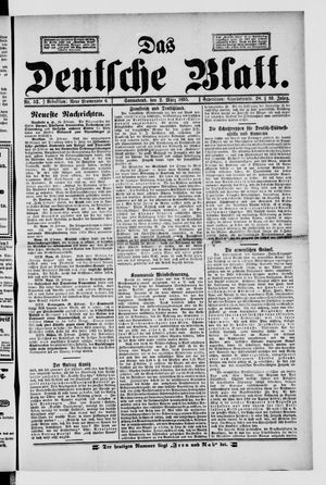 Das deutsche Blatt vom 02.03.1895