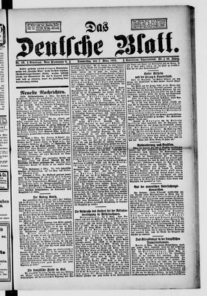 Das deutsche Blatt vom 07.03.1895