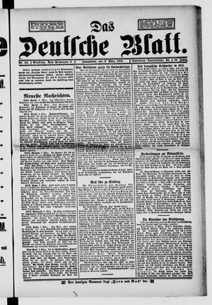 Das deutsche Blatt vom 09.03.1895