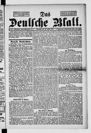 Das deutsche Blatt vom 20.03.1895