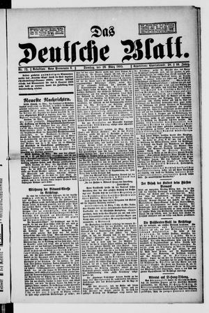 Das deutsche Blatt vom 26.03.1895