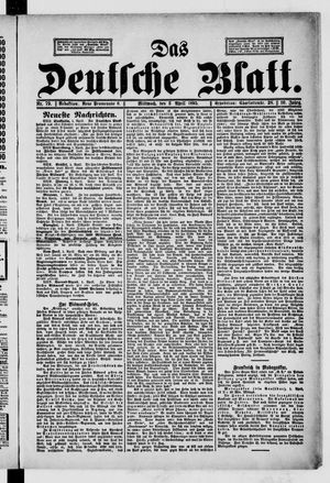 Das deutsche Blatt vom 03.04.1895