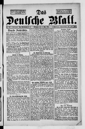 Das deutsche Blatt on May 8, 1895