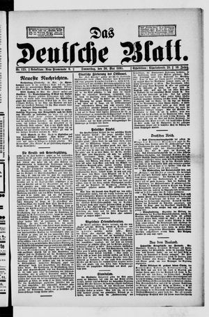 Das deutsche Blatt on May 30, 1895