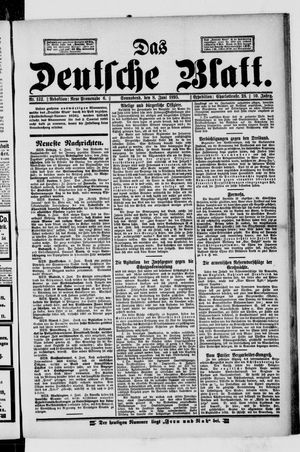 Das deutsche Blatt vom 08.06.1895