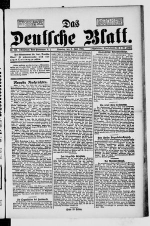 Das deutsche Blatt vom 09.06.1895