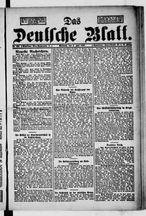 Das deutsche Blatt vom 03.07.1895