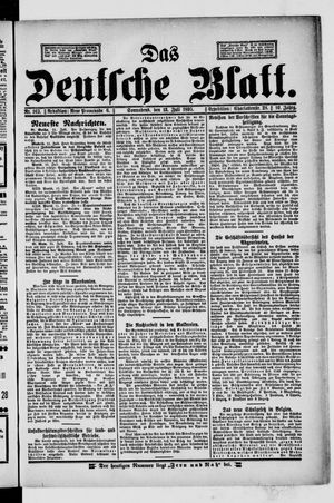 Das deutsche Blatt on Jul 13, 1895