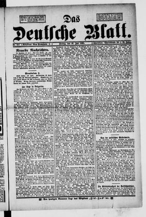 Das deutsche Blatt vom 19.07.1895