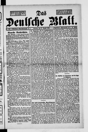 Das deutsche Blatt vom 06.08.1895