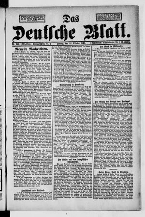 Das deutsche Blatt vom 18.10.1895