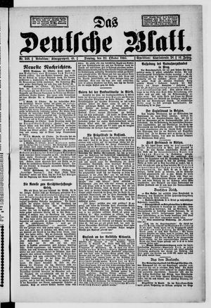 Das deutsche Blatt vom 22.10.1895