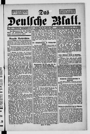 Das deutsche Blatt vom 27.10.1895