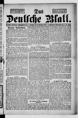 Das deutsche Blatt on Nov 5, 1895