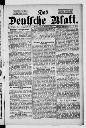 Das deutsche Blatt vom 26.11.1895