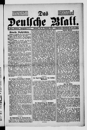 Das deutsche Blatt on Nov 27, 1895