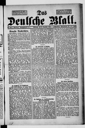 Das deutsche Blatt vom 04.12.1895