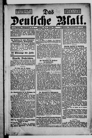Das deutsche Blatt vom 01.01.1896