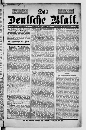 Das deutsche Blatt vom 04.01.1896