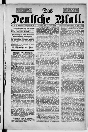 Das deutsche Blatt on Jan 5, 1896