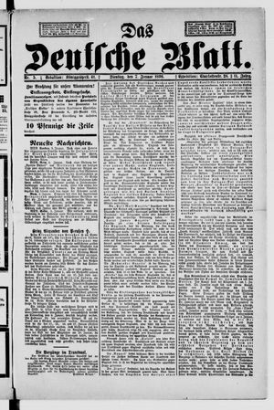 Das deutsche Blatt vom 07.01.1896