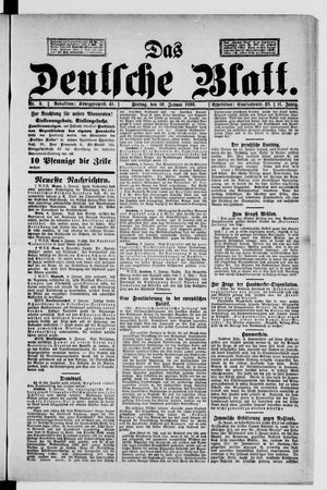 Das deutsche Blatt vom 10.01.1896