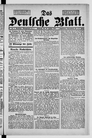Das deutsche Blatt vom 29.01.1896