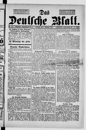 Das deutsche Blatt vom 04.02.1896