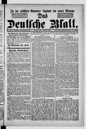 Das deutsche Blatt on Feb 7, 1896