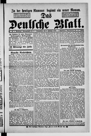 Das deutsche Blatt vom 08.02.1896