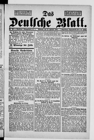 Das deutsche Blatt vom 12.02.1896