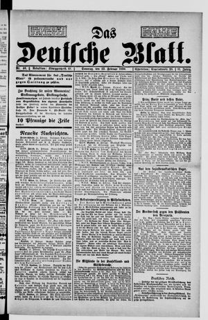 Das deutsche Blatt vom 23.02.1896