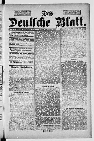 Das deutsche Blatt vom 08.03.1896