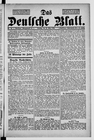Das deutsche Blatt vom 10.03.1896