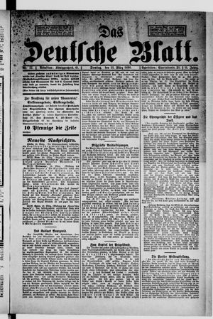 Das deutsche Blatt vom 31.03.1896