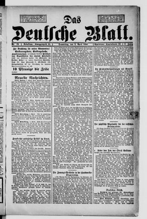Das deutsche Blatt on Apr 2, 1896